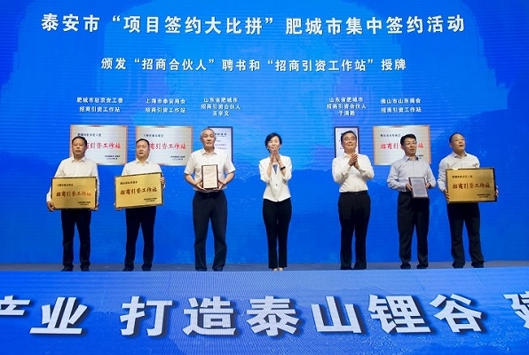建設泰山鋰谷，打造儲能之都：泰安肥城新簽新能源產業項目13個
