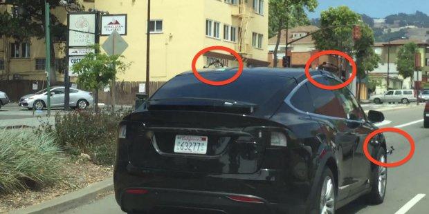 特斯拉Model X SUV上驚現秘傳感器