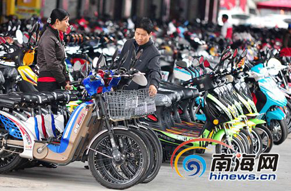 海南規(guī)定生產銷售不合標準電動自行車將沒收