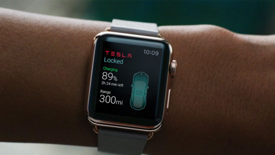 特斯拉Apple Watch應用亮相，可控制車鎖空調