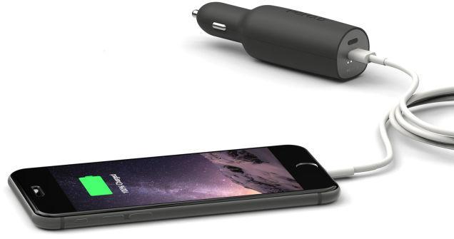 首款USB-C接口汽車充電器問世 內置3000mAh電池