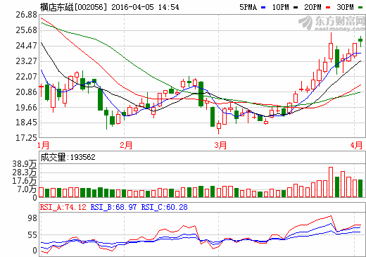 橫店?yáng)|磁2015年凈利3.23億元 定位新能源產(chǎn)業(yè)鏈