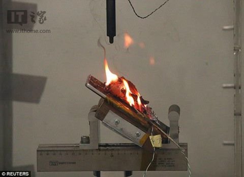 新加坡實驗室測試Note 7手機電池，驚人爆炸圖曝光