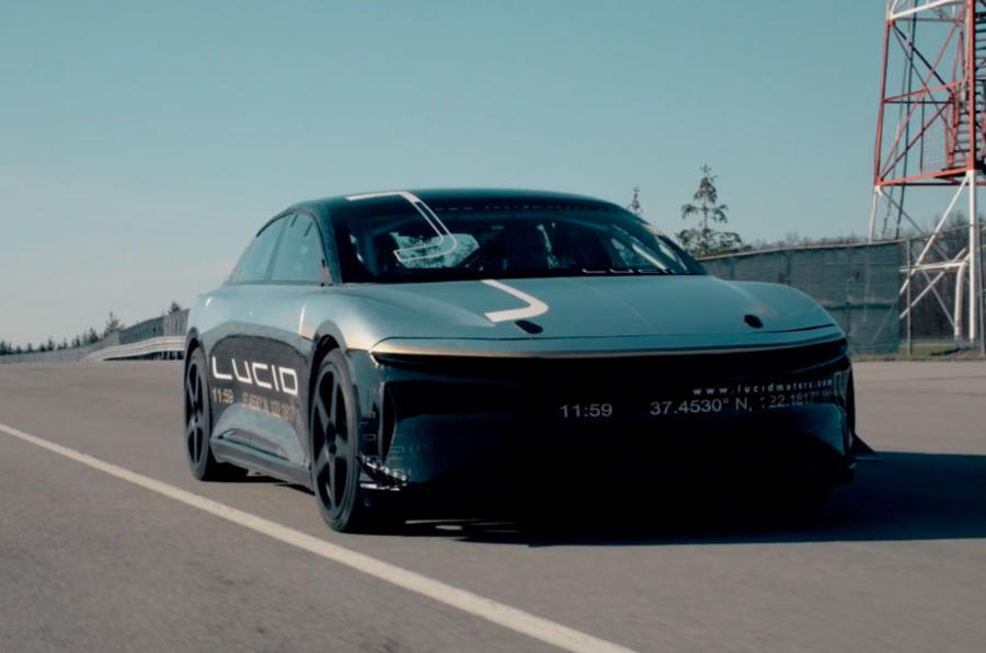 極速378公里/時 Lucid Air刷新電動汽車速度紀(jì)錄