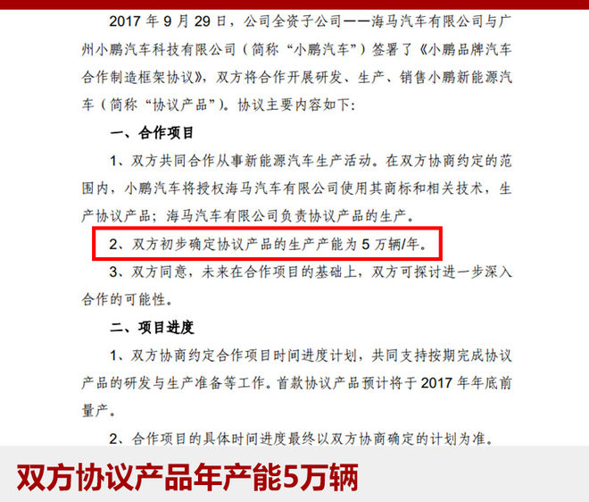 海馬代工小鵬新能源汽車:年產5萬輛 年底上市 海馬代工小鵬新能源汽車:年產5萬輛 年底上市